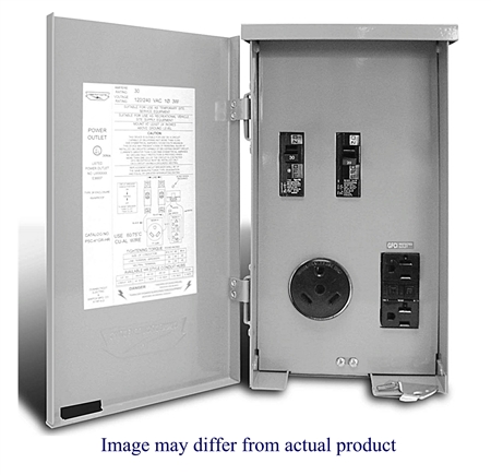 Parallax Power Supply 20 GFCI & 30 Amp with Breakers RV Power Supply Box