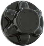 Phoenix USA QT655BHN QuickTrim Wheel Hub Cover - 6 Lug, 5.5" Diameter - Black