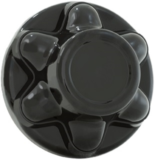 Phoenix USA QT655BHN QuickTrim Wheel Hub Cover - 6 Lug, 5.5" Diameter - Black