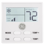 GE Appliances Single Zone RV Air Conditioner Wall Thermostat - White