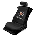 Seat Armour SA100CADB Seat Towel with Cadillac Logo - Black