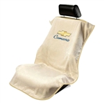 Seat Armour Towel with Camaro Logo- Tan