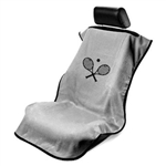 Seat Armour SA100TRCQG Tennis Racket Embroidered Car Seat Cover - Gray