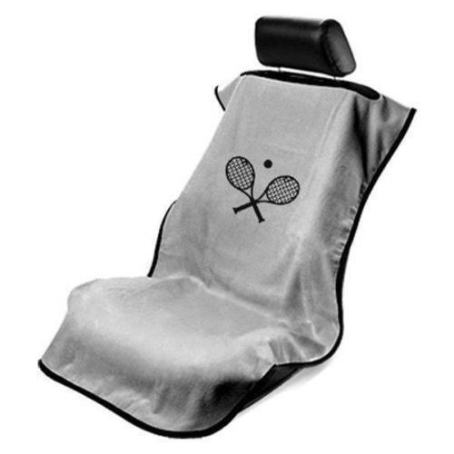 Seat Armour SA100TRCQG Tennis Racket Embroidered Car Seat Cover - Gray