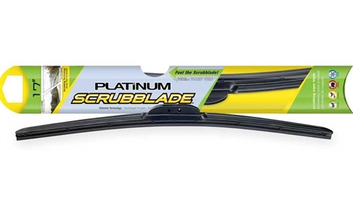 Scrubblade Premium 17-Inch Platinum Scrubblade Wiper Blade for Cars & RVs