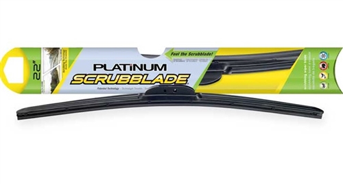 22-Inch Platinum Scrubblade Wiper Blade - Durable & Debris-Free