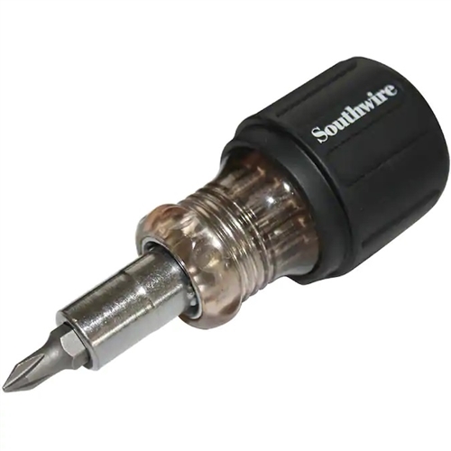 Southwire SDS6N1 6-In-1 Stubby Multi-Bit Screwdriver