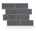 Smart Tiles SM1064-4 Peel and Stick Mosaic Tile RV Backsplash - Metro Grigio