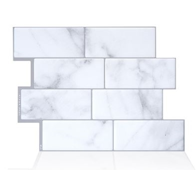 Smart Tiles SM1080-4 Peel and Stick Mosaic Tile RV Backsplash - Metro Carrera