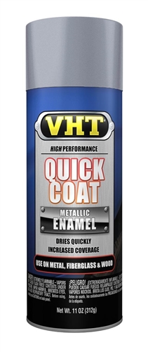 VHT SP525 Quick Coat Silver Chrome Metallic Enamel Paint, 11 Oz