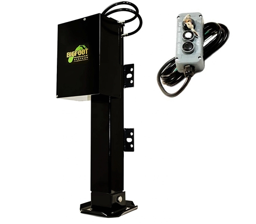 BigFoot SQI24-I Hydraulic Horse Trailer Jack Landing Gear - 12,000 Lbs. Lift Capacity