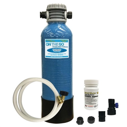 On The Go Portable Standard RV Water Softener With Brass Fittings