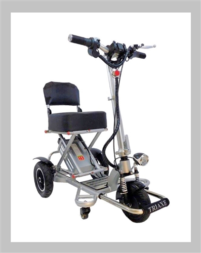 Enhance Mobility T3045-S Triaxe Sport Foldable Scooter -Silver