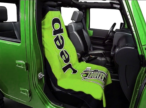 Seat Armour Towel 2 Go Jeep Seat Cover - Lime Green