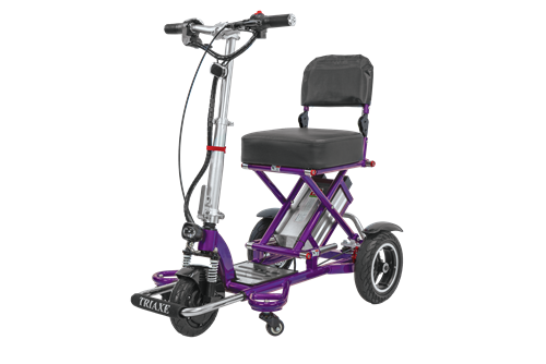 Enhance Mobility T3045-PL Triaxe Sport Foldable Scooter - Purple