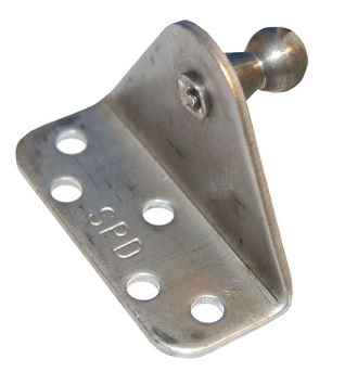 Taylor Made 1881 90-Degree Angled Gas Spring Bracket - 5 Holes - 10mm Ball