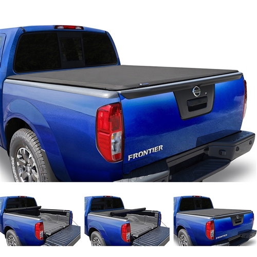 Tyger Auto TG-BC1N9034 T1 Soft Roll Up Truck Bed Tonneau Cover, 2005-21 Nissan Frontier/2009-12 Suzuki Equator, 5' Bed