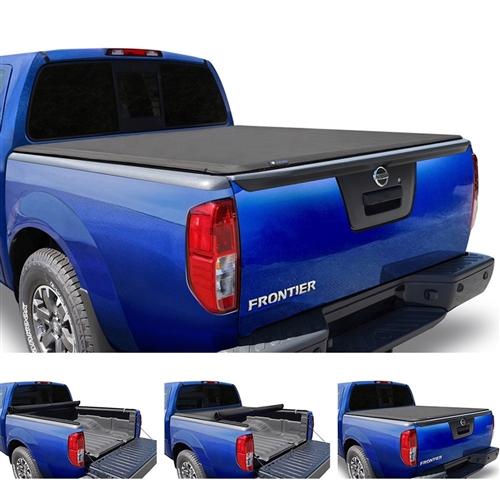 Tyger Auto TG-BC1N9035 T1 Soft Roll Up Truck Bed Tonneau Cover, 2005-21 Nissan Frontier/2009-12 Suzuki Equator, 6' Bed