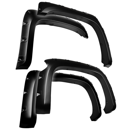 Tyger Auto TG-FF8C4108 4-Piece Bolt-Riveted Style Fender Flares For 2007-2013 Chevy Silverado 1500