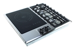 True Induction TI-1+2B Double Gas Burner And Induction Cooktop