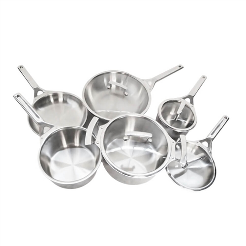 True Induction TIGOURMET Stainless Steel Gourmet Cookware Set - 10 Piece