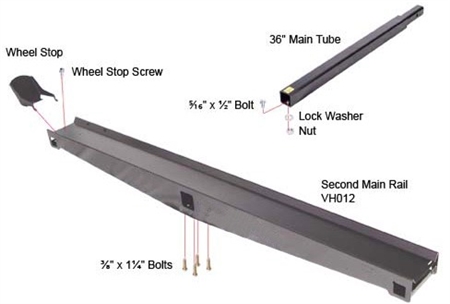 Versahaul VH-KIT Single Motorcycle Carrier to Double Motorcycle Carrier Kit