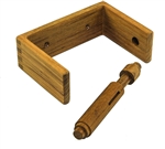 WhiteCap Industries 62322 Teak Wood Toilet Tissue Holder