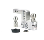 Weigh Safe Adjustable 2-Ball Trailer Hitch Mount with Built-In Scale - 2" Hitch - 4" Drop - 5" Rise