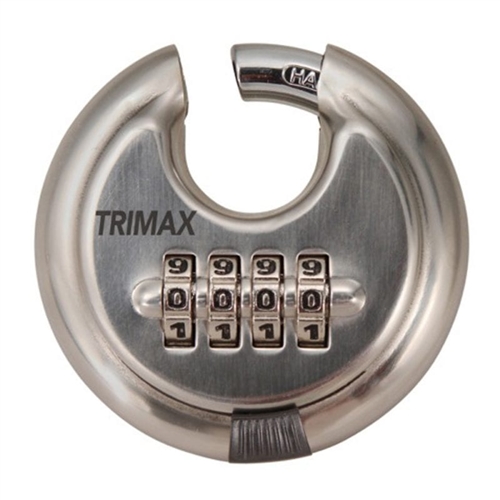 Trimax TRPC170 Resettable Combination 2-1/2" Round Padlock With 3/8" Shackle