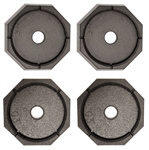 RV SnapPad Xtra XL Plus Round Permanent RV Jack Pads - 4 Pack