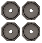 RV SnapPad XTRL12SP4  XL Round Permanent RV Jack Pads - 12" - 4 Pack