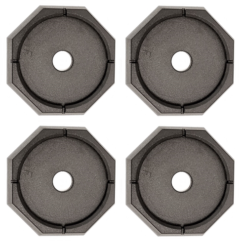 RV SnapPad XTRL12SP4  XL Round Permanent RV Jack Pads - 12" - 4 Pack