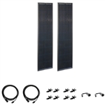 Zamp Solar ZSK1009 OBSIDIAN Series 180 Watt Long Solar Panel Kit